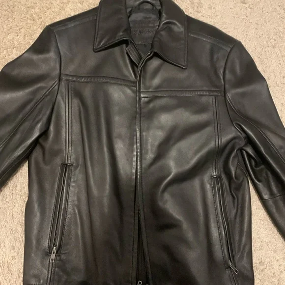 Murano Leather Jacket Murano Coat Murano Black Genuine Luxury Lamb